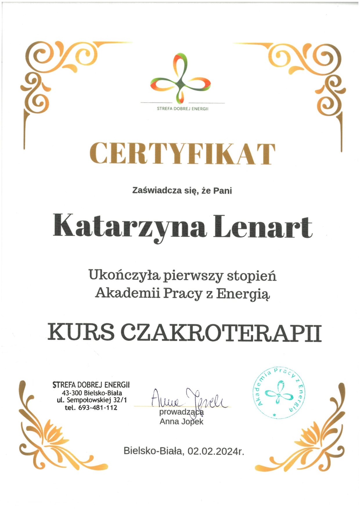 Certyfikat