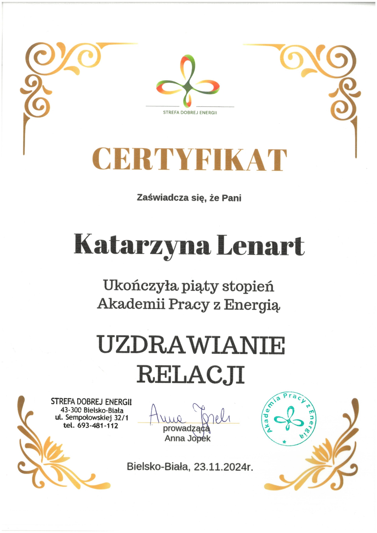 Certyfikat